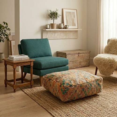 Pouf lana marocchina - lana,