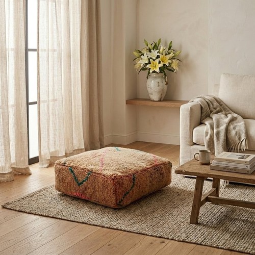 Pouf lana marocchina fatto - marocchina,