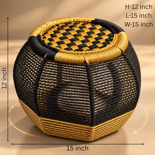 Pouf poggiapiedi ottomano